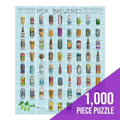 1,000 Piece PDX Breweries by Amy Wike