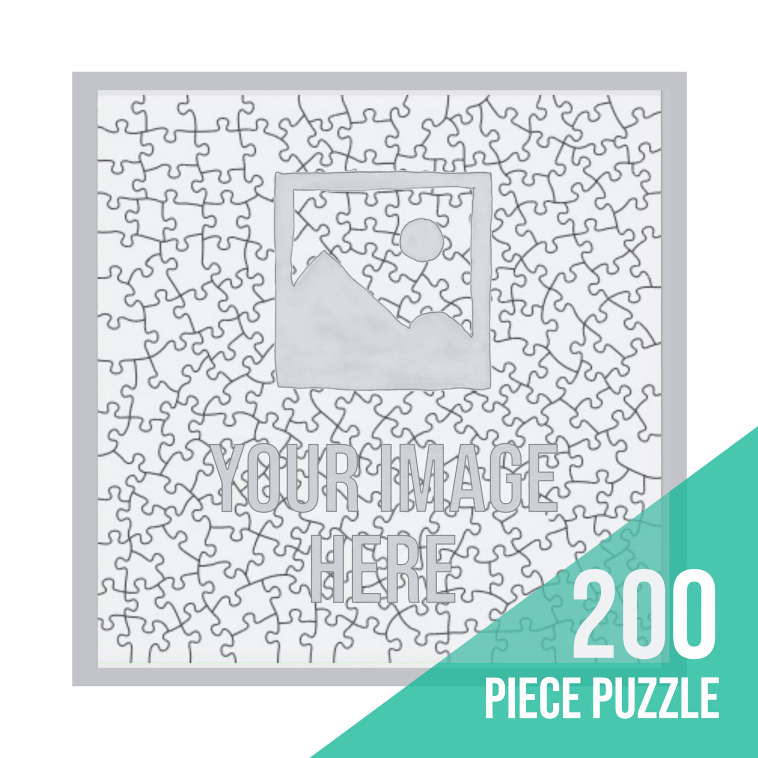 200-piece Square Custom Puzzle