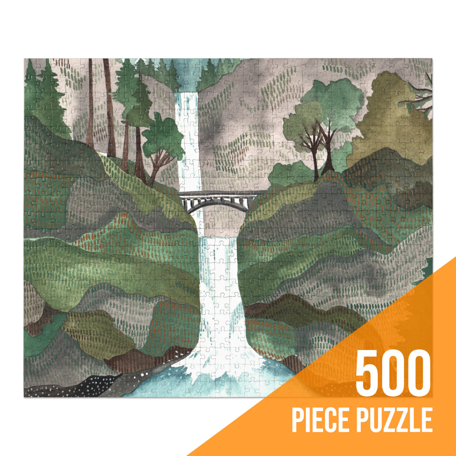 500 Piece Multnomah Falls by Michele Maule